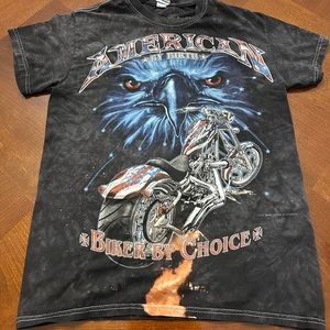 Mens Biker Graphic T Size S No flaws